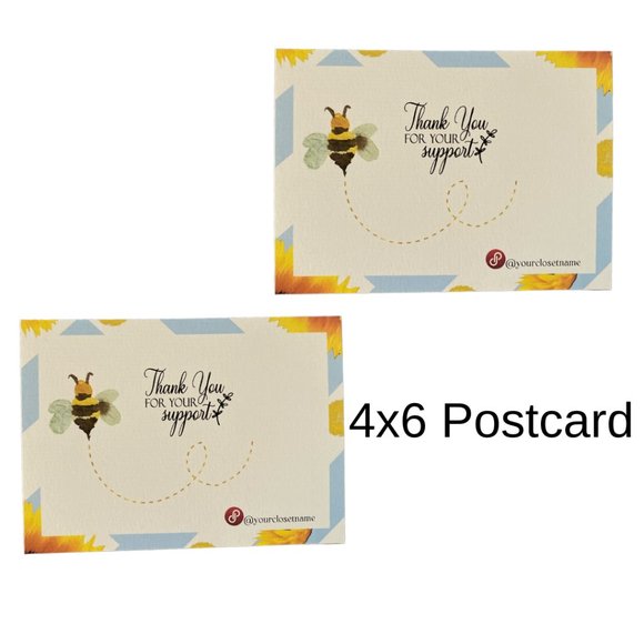 Honey bee Thank You PostCard - Picture 2 of 6